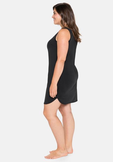 sheego Unterkleid mit gerundetem Saum, elastische Qualität - schwarz sheego Blitzangebot