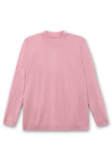 sheego Extraweicher Pullover mit Stehkragen - rosé sheego Im Verkauf