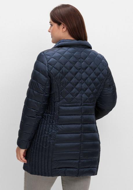 sheego Winterjacke im Steppmix, mit feinem Schimmer - marine sheego 50% Rabatt für begrenzte Zeit