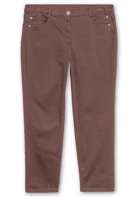 sheego Gerade Stretch-Jeans mit Komfortbund - braun sheego Fabrik Onlineshop