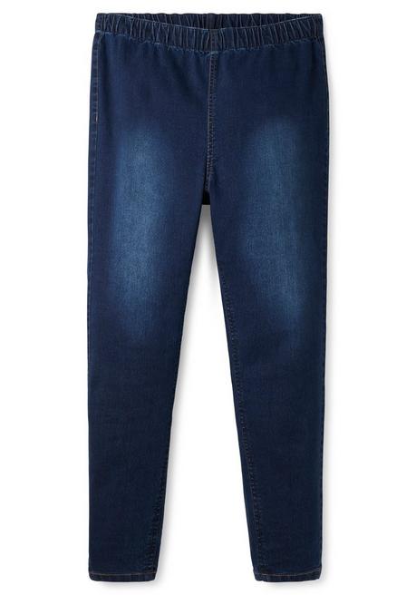 sheego Jeggings in individueller Waschung - dark blue Denim sheego Rabatt