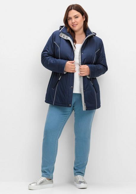 sheego Wind- und wasserabweisende Funktionsjacke - marine sheego Preisnachlass