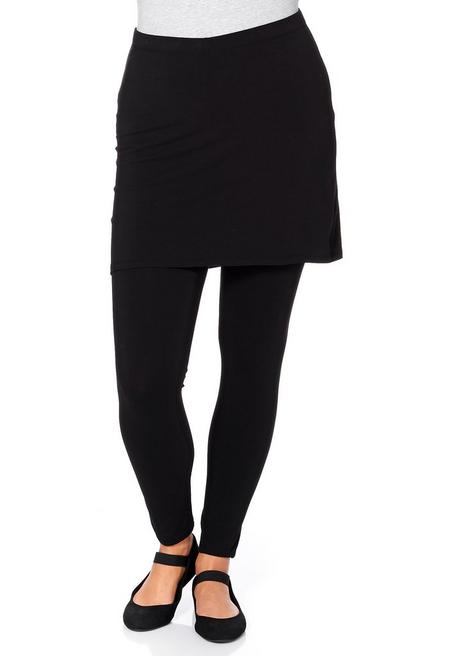 sheego by Joe Browns Leggings mit angesetztem Minirock - schwarz sheego Valentinstagsangebot