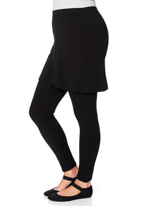 sheego by Joe Browns Leggings mit angesetztem Minirock - schwarz sheego Valentinstagsangebot