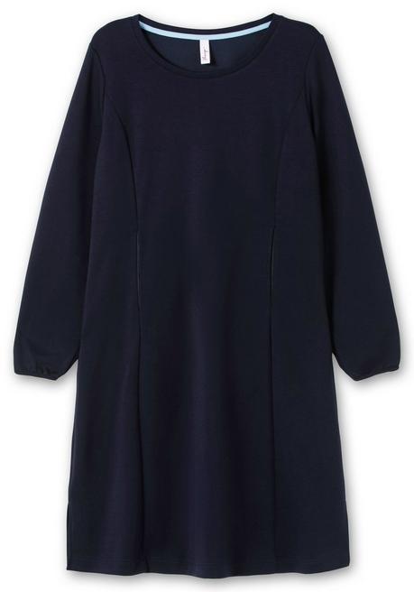 sheego Shirtkleid in schwerer Qualität, mit Raffung hinten - tiefblau sheego Online Outlet