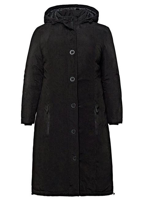 sheego Outdoormantel mit gesteppter Innenseite - schwarz sheego Bestseller