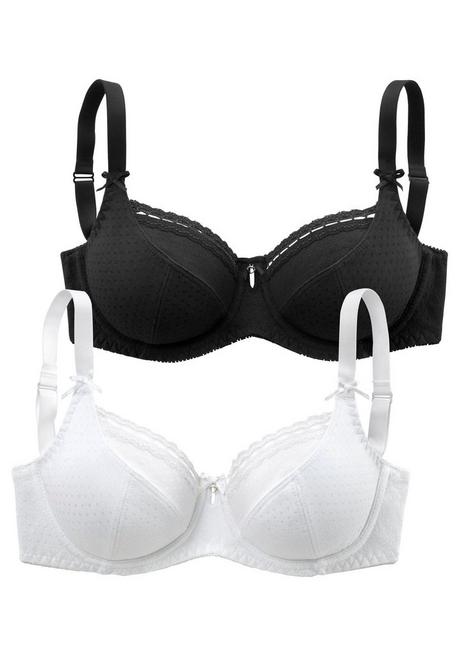 PETITE FLEUR Bügel-BH - weiß+schwarz sheego Im Verkauf