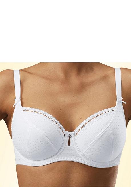 PETITE FLEUR Bügel-BH - weiß+schwarz sheego Im Verkauf