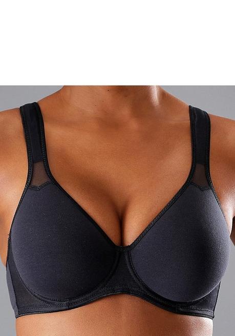 PETITE FLEUR T-Shirt-BH - weiß+schwarz sheego Angebote