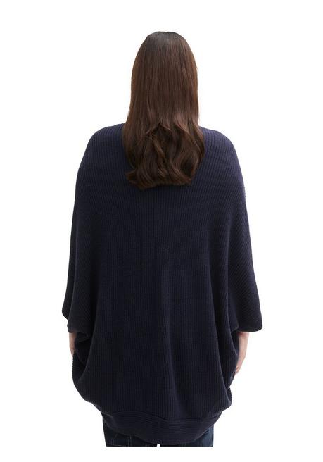 TOM TAILOR Plus Verschlussloses Strickcape in Zipfelform - marine sheego Bestseller