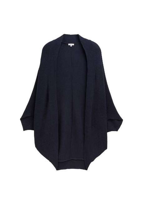TOM TAILOR Plus Verschlussloses Strickcape in Zipfelform - marine sheego Bestseller