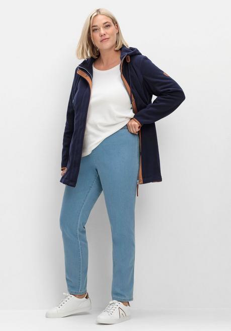 sheego Schmale Jeans mit Stretchbund, ohne Taschen - light blue Denim sheego Saisonale Angebote