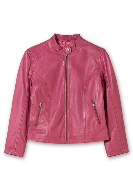 sheego Lederjacke aus Lammnappa, mit Stehkragen - orchidee sheego Neueste Stile