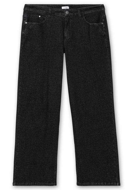 sheego Weite Jeans in Curvy-Schnitt ELLA - black Denim sheego Letzte 2 Tage