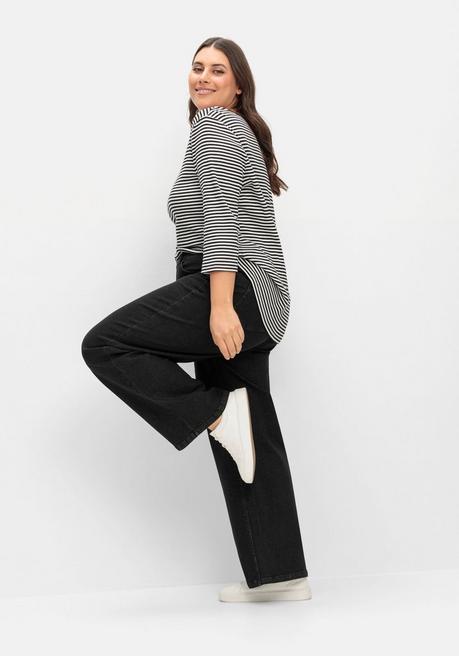 sheego Weite Jeans in Curvy-Schnitt ELLA - black Denim sheego Letzte 2 Tage