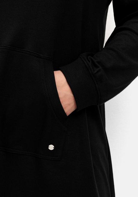 sheego Jerseykleid mit Kängurutasche, in leichter A-Linie - schwarz sheego Letzter Tag