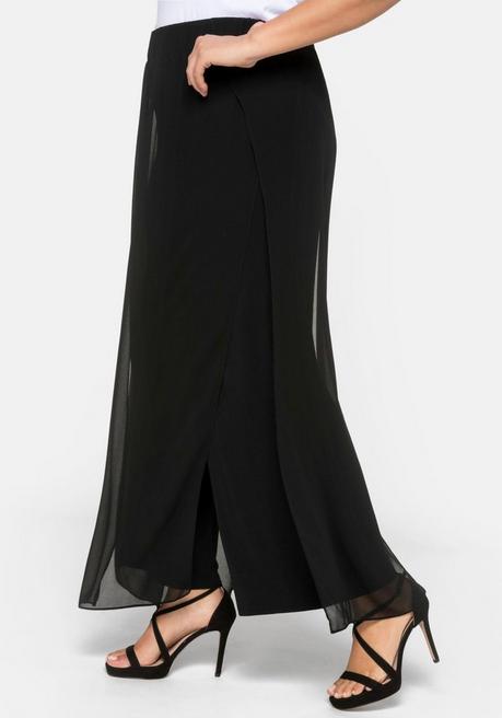sheego Weite Hose im Lagenlook - schwarz sheego Clearance-Verkauf