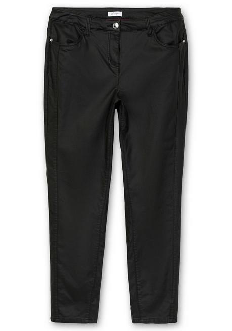 sheego Schmale beschichtete Thermohose, innen angeraut - schwarz sheego zollfrei