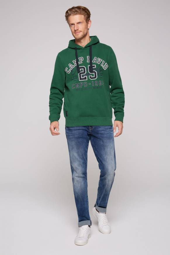 Soccx Hoodie mit Artwork im Retro-Style raw green Super Sparpreis