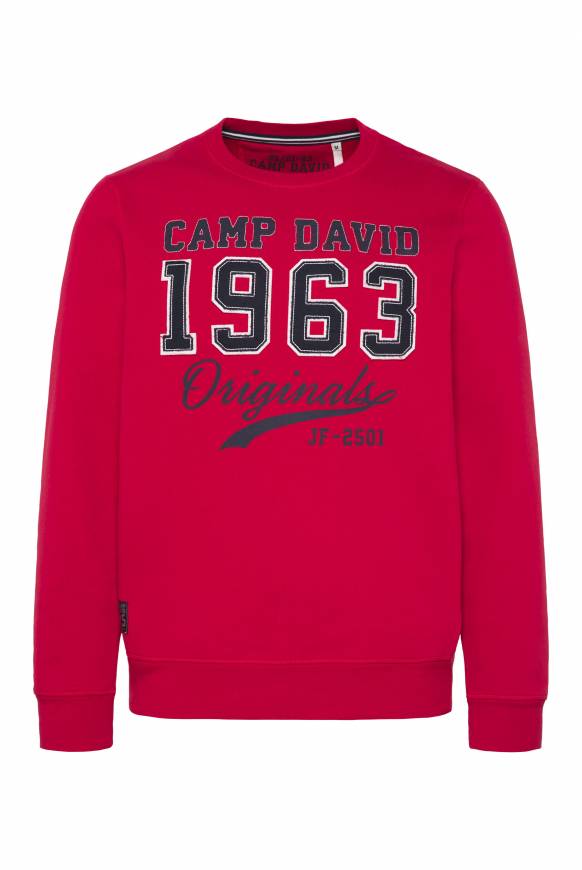 Soccx Sweatshirt mit Artwork im Retro-Style royal red Begrenzte Freigabe