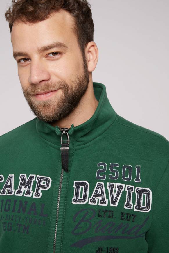 Soccx Sweatjacke mit Artwork im Retro-Style raw green Neueste Stile