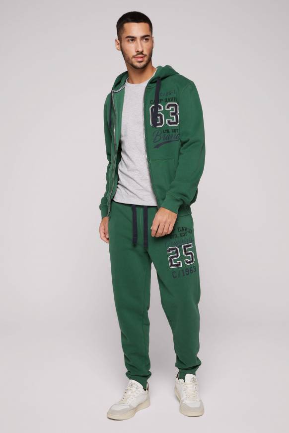 Soccx Kapuzensweatjacke mit Retro-Artwork raw green Letzte 2 Tage