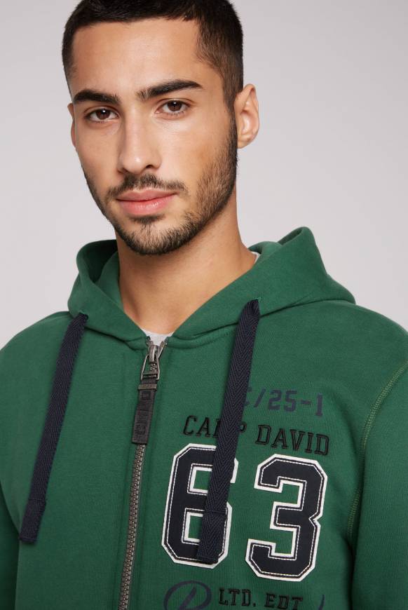Soccx Kapuzensweatjacke mit Retro-Artwork raw green Letzte 2 Tage