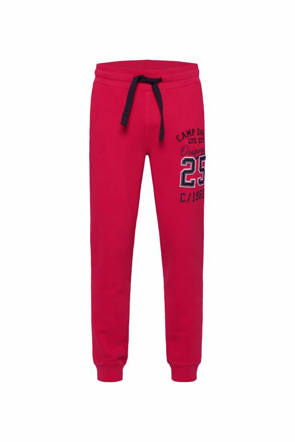 Soccx Jogginghose mit Retro-Artwork royal red Bis zu 50% Rabatt