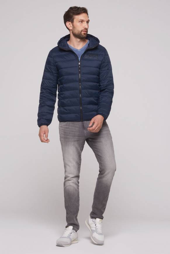 Soccx Leichte Steppjacke mit Kapuze blue navy Nur für heute