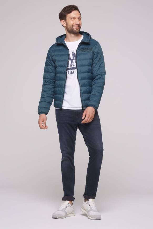Soccx Leichte Steppjacke mit Kapuze blue haze Vierteljährliche Förderung