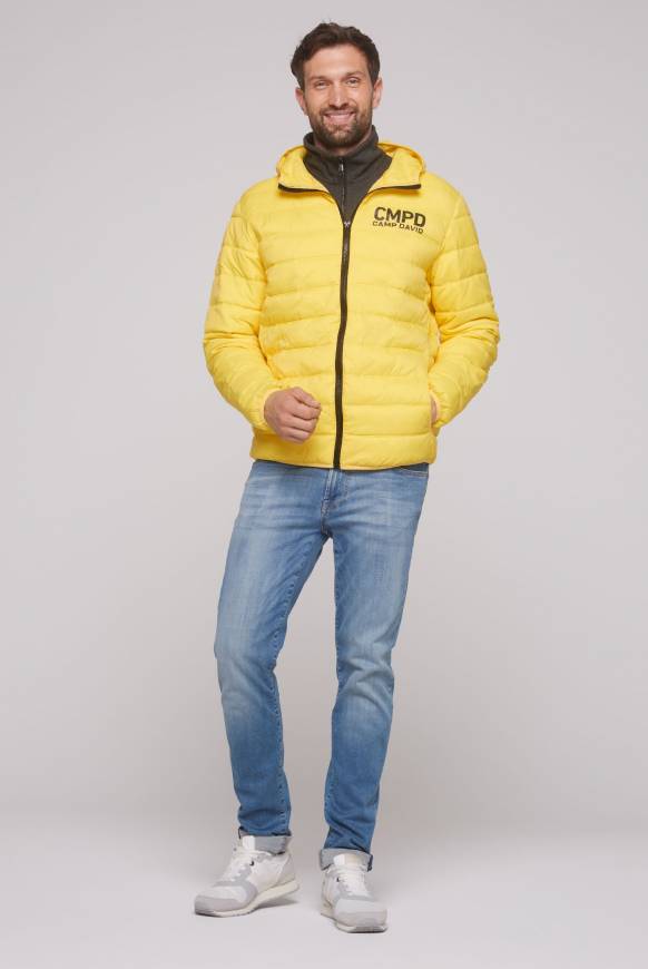 Soccx Leichte Steppjacke mit Kapuze industrial yellow Super Rabatt