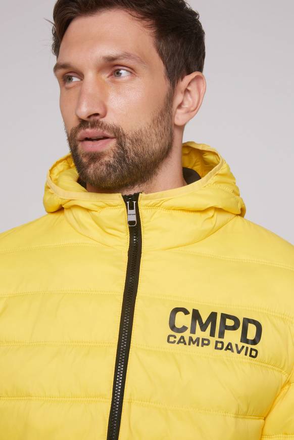 Soccx Leichte Steppjacke mit Kapuze industrial yellow Super Rabatt