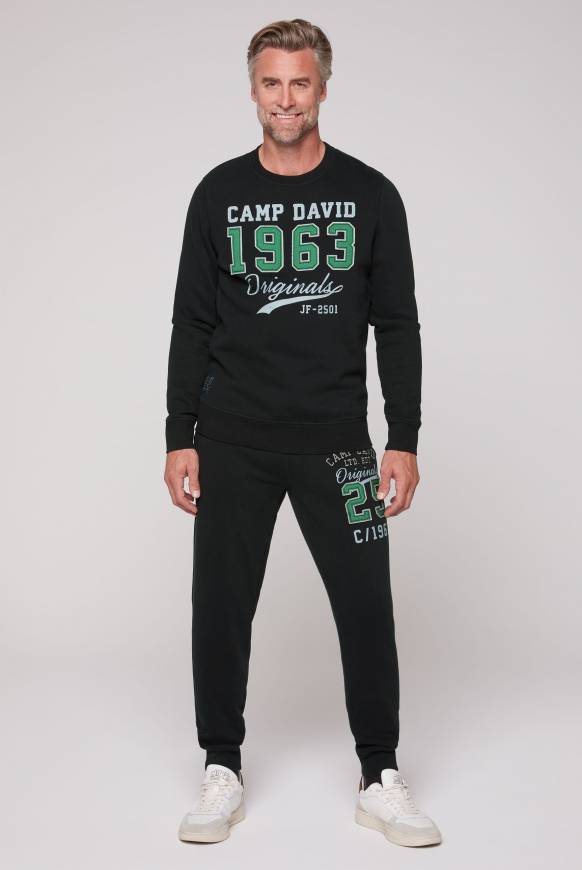 Soccx Sweatshirt mit Artwork im Retro-Style black 50% Rabatt mit kostenlosem Versand