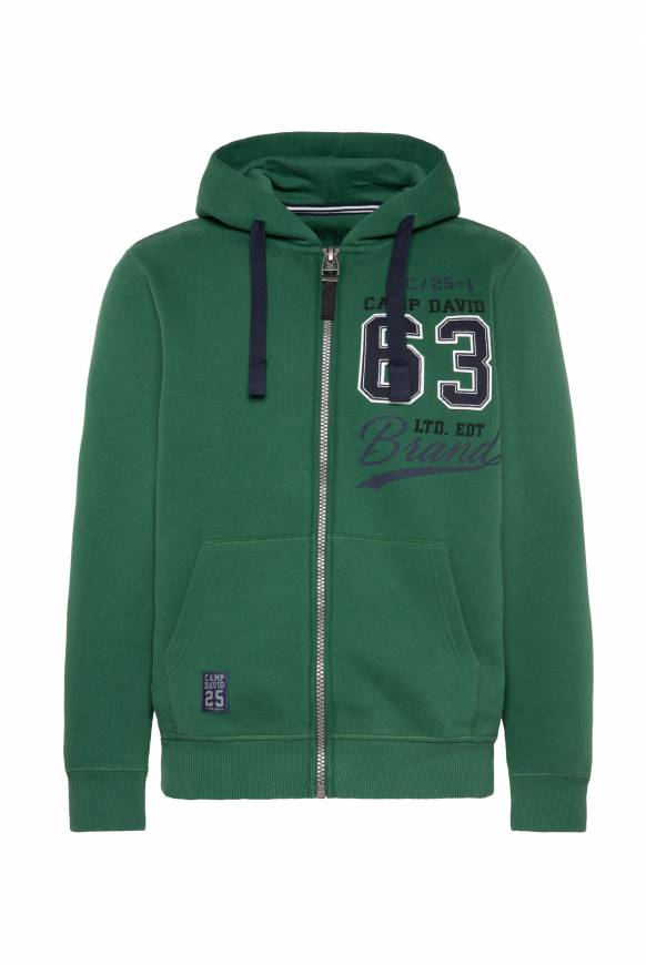 Soccx Kapuzensweatjacke mit Retro-Artwork raw green Rabatte dieses Monats