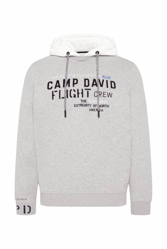 Soccx Sweatshirt mit Kontrastkapuze und Logo-Stickereien granite melange Hotsell