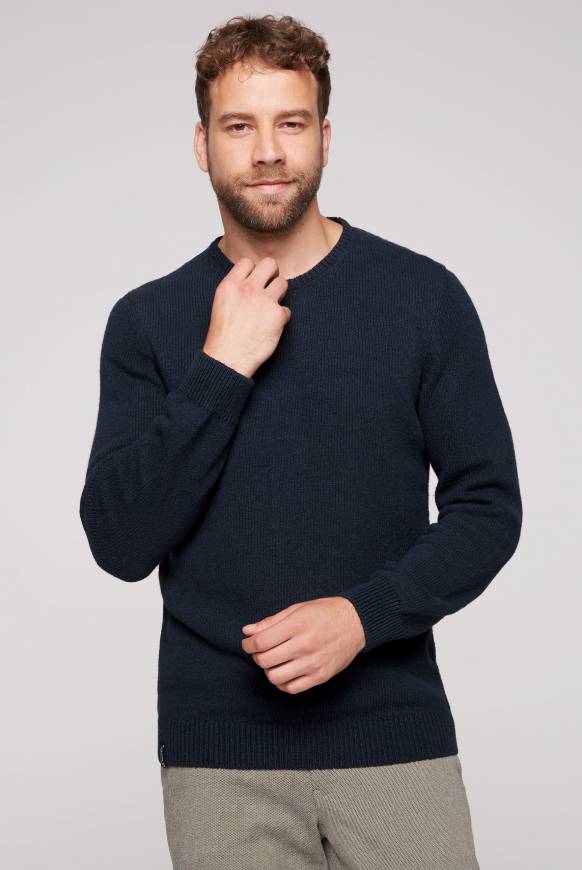Soccx Pullover mit Rundhalsausschnitt blue navy Kostenloser Versand