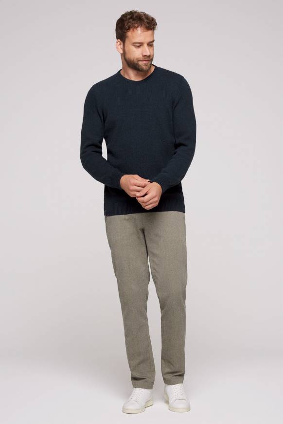Soccx Pullover mit Rundhalsausschnitt blue navy Kostenloser Versand