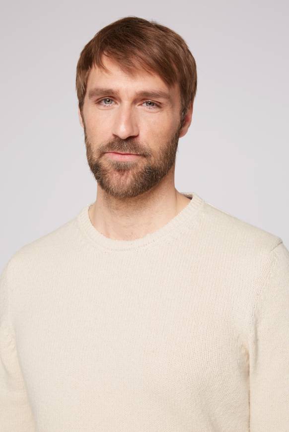 Soccx Pullover mit Rundhalsausschnitt ecru Fabrik Onlineshop
