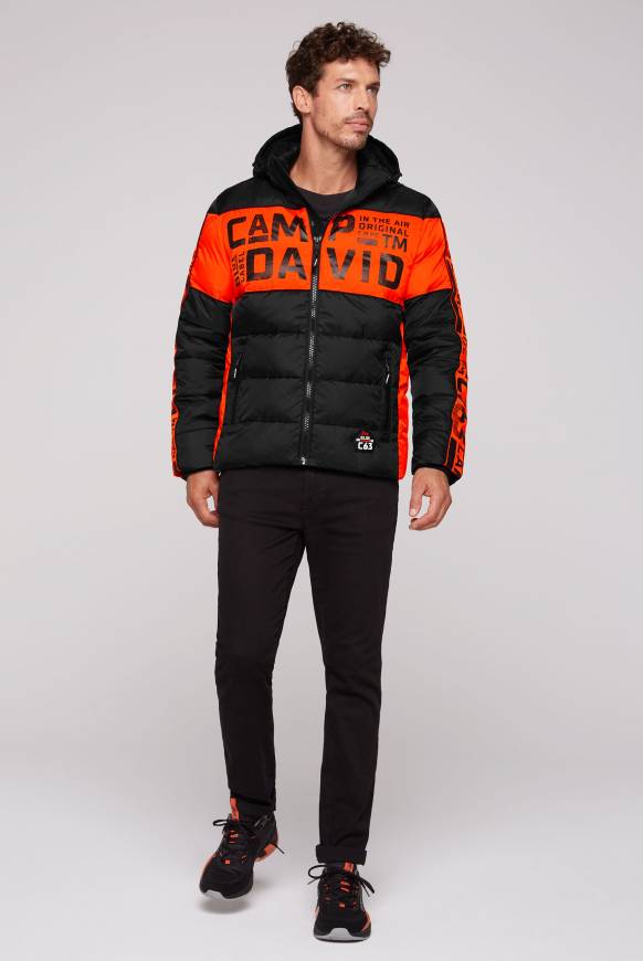 Soccx Winterjacke mit Colour-Blocking und Logo-Design black Großer Ausverkauf