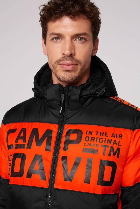Soccx Winterjacke mit Colour-Blocking und Logo-Design black Großer Ausverkauf