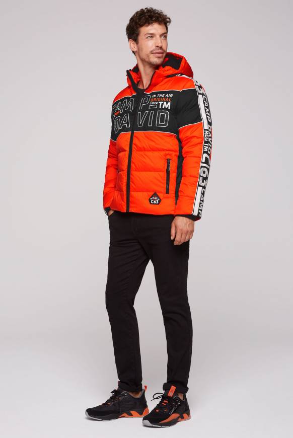 Soccx Winterjacke mit Colour-Blocking und Logo-Design signal orange Flash Sale