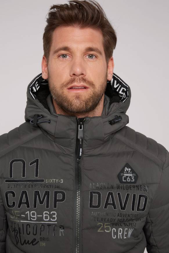 Soccx Winterjacke mit Kapuze im Ski-Design dark anthra Preisnachlass