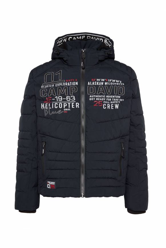 Soccx Winterjacke mit Kapuze im Ski-Design blue navy Muttertagsangebot
