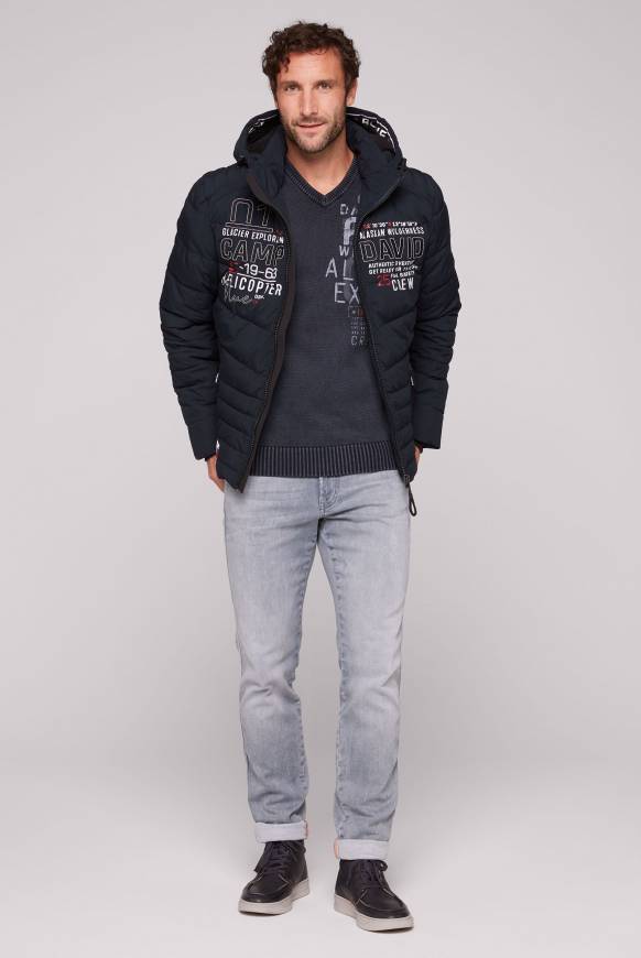 Soccx Winterjacke mit Kapuze im Ski-Design blue navy Muttertagsangebot