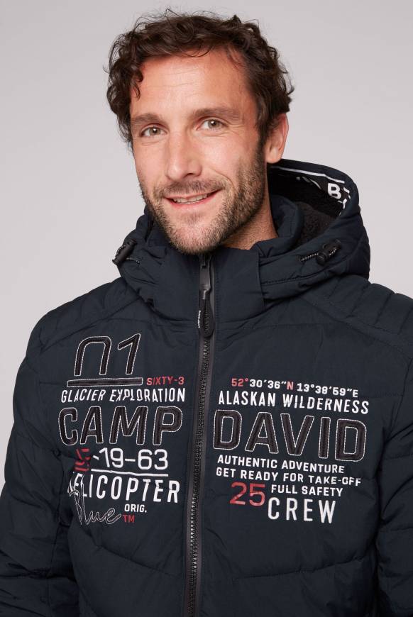 Soccx Winterjacke mit Kapuze im Ski-Design blue navy Muttertagsangebot