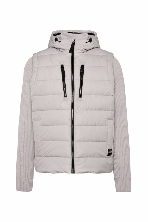 Soccx 2-in-1 Steppweste mit abtrennbaren Ärmeln light grey Valentinstagsangebot
