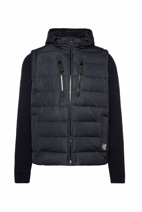 Soccx 2-in-1 Steppweste mit abtrennbaren Ärmeln blue navy Jubiläumsangebot