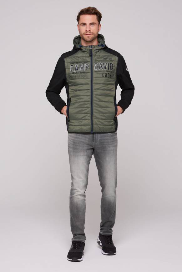 Soccx 2-in-1 Softshelljacke mit abtrennbaren Ärmeln forest khaki / black Neueste Mode