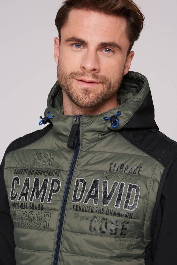 Soccx 2-in-1 Softshelljacke mit abtrennbaren Ärmeln forest khaki / black Neueste Mode