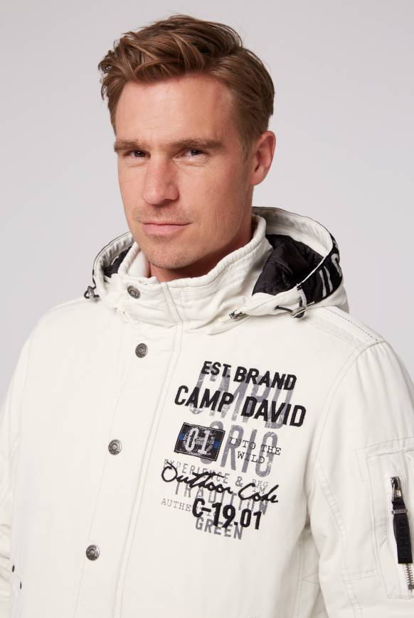 Soccx Winterblouson mit abtrennbarer Kapuze und Artworks kitt Zeitlich begrenztes Angebot
